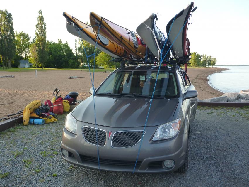 Support voiture kayak