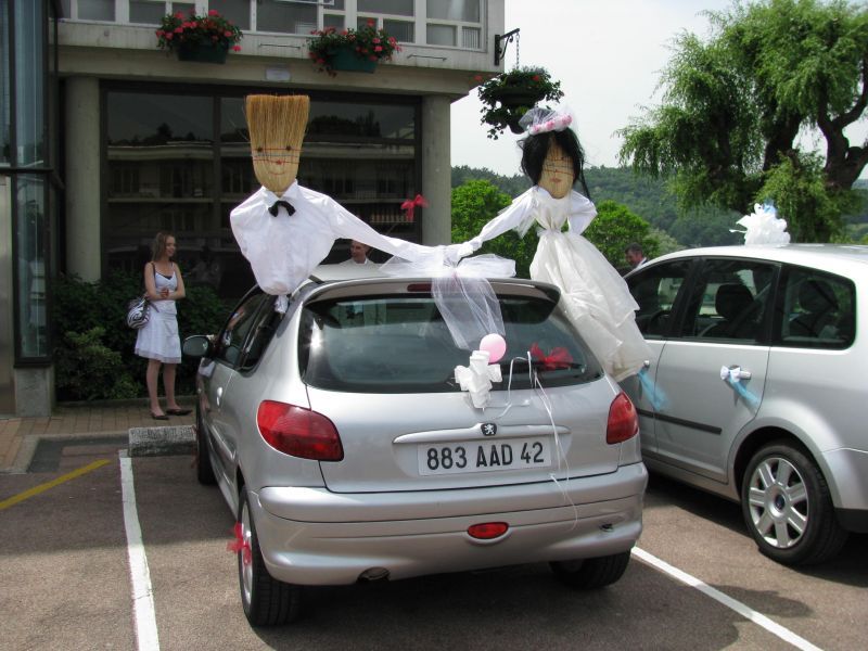 Kit voiture balai mariage