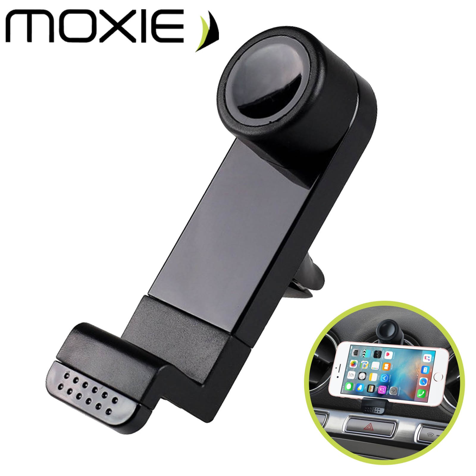 Support voiture universel pour grille de ventilation moxie airklip