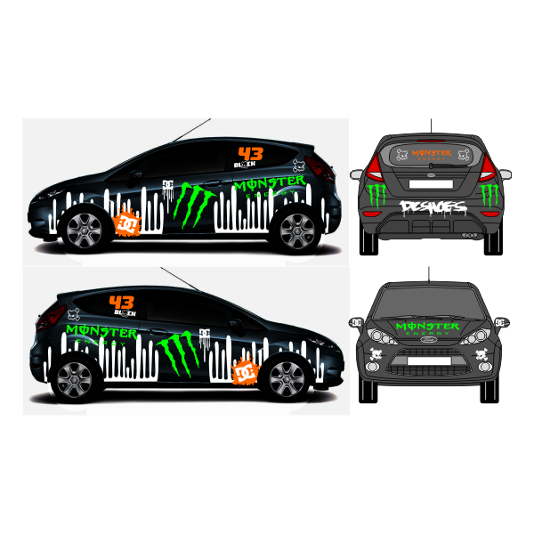 Voiture de course en kit