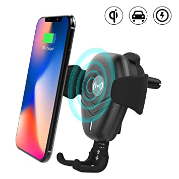 Support voiture qi iphone x
