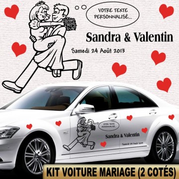 Kit voiture mariage tati