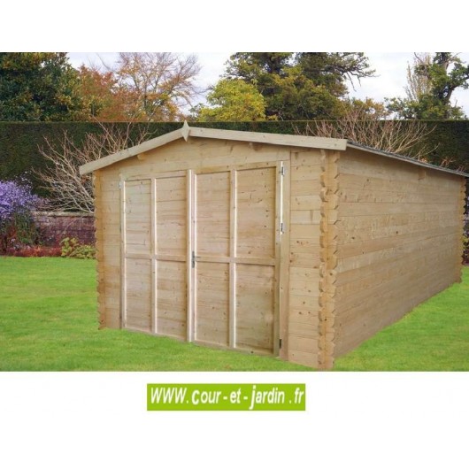 Garage voiture en kit bois