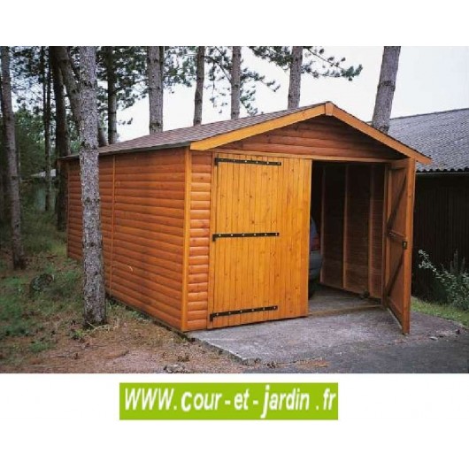 Garage voiture en kit bois