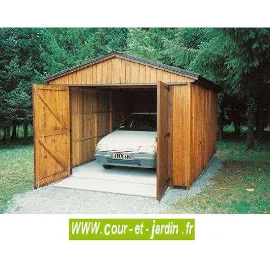 Garage voiture en kit bois