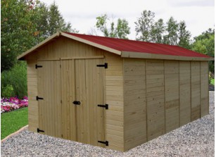 Garage voiture en kit bois