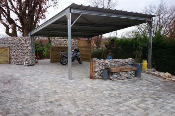 Abris voiture en kit metal