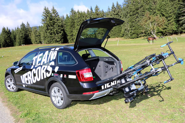 Support velo voiture thule