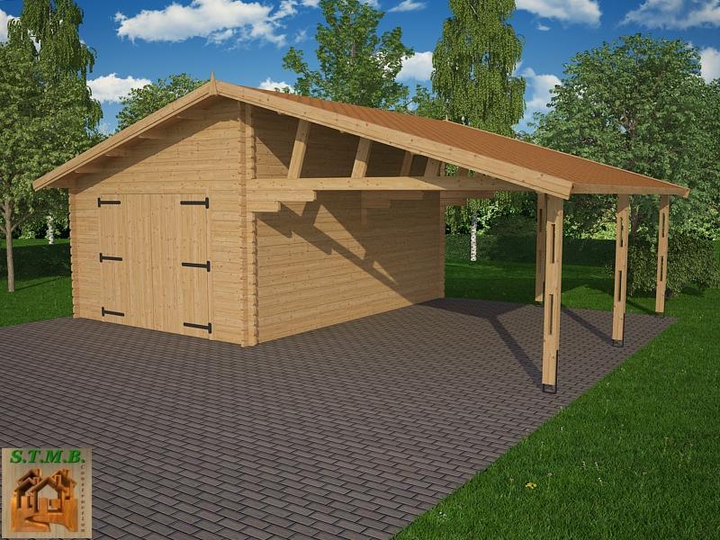 Garage voiture en kit bois