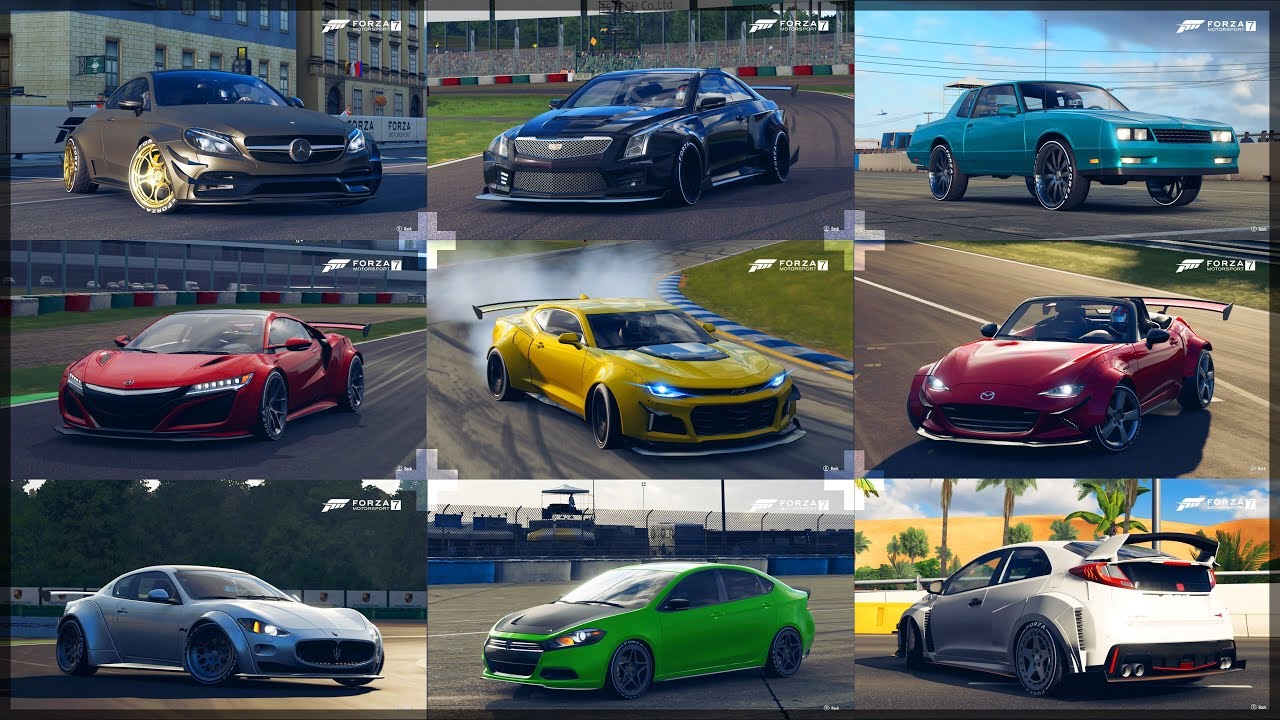Voiture avec kit forza 7