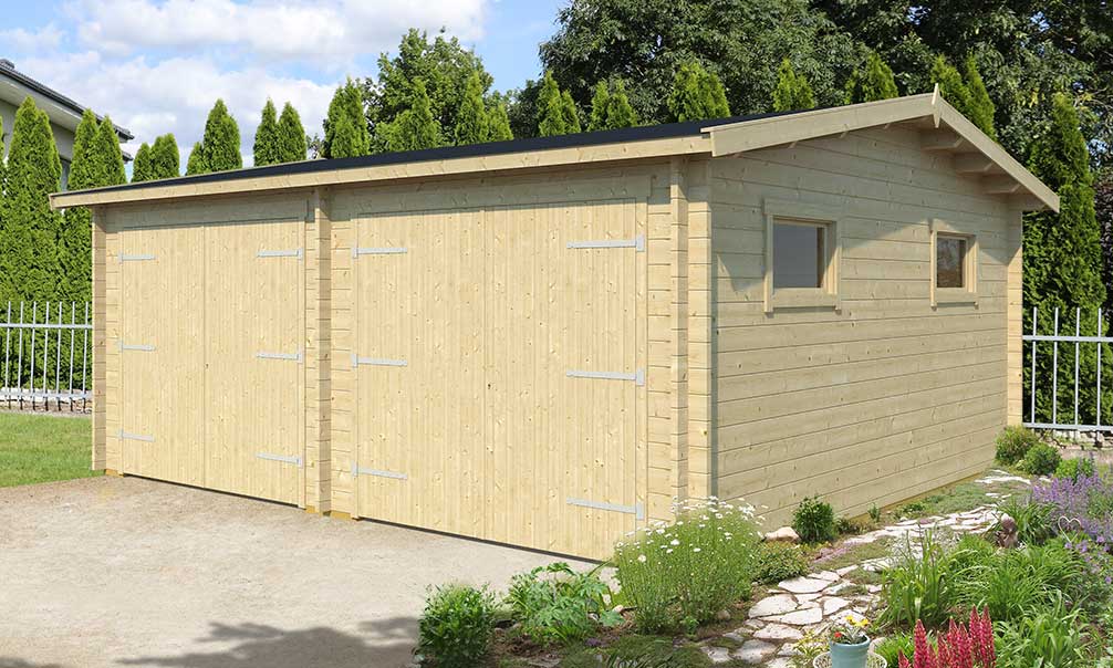 Garage voiture en kit bois