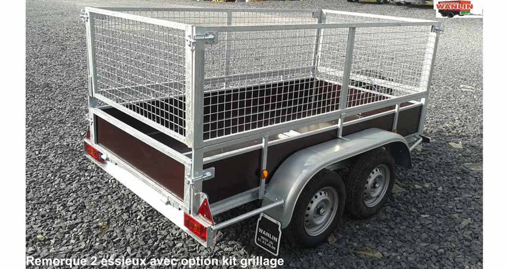 Remorque voiture en kit pas cher