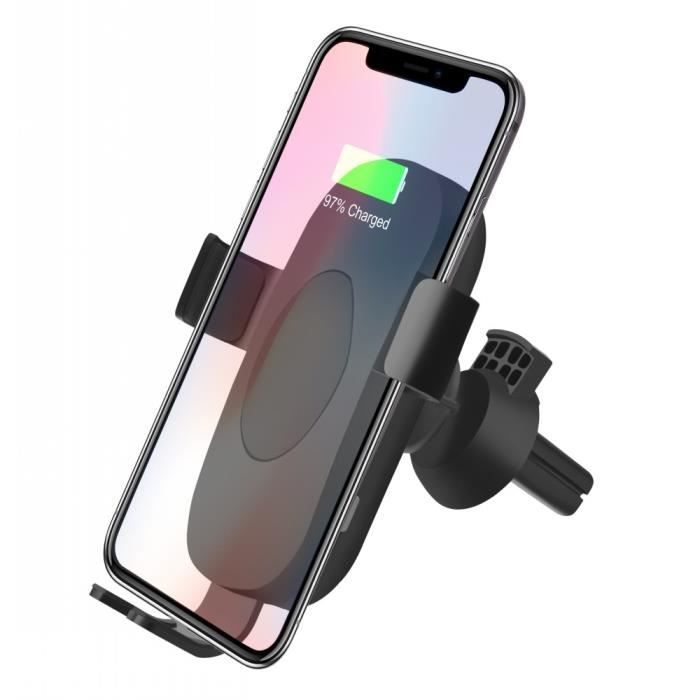 Support voiture qi iphone x
